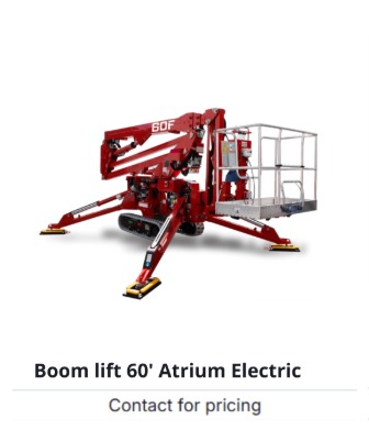 Boom Lift 60' Atrium